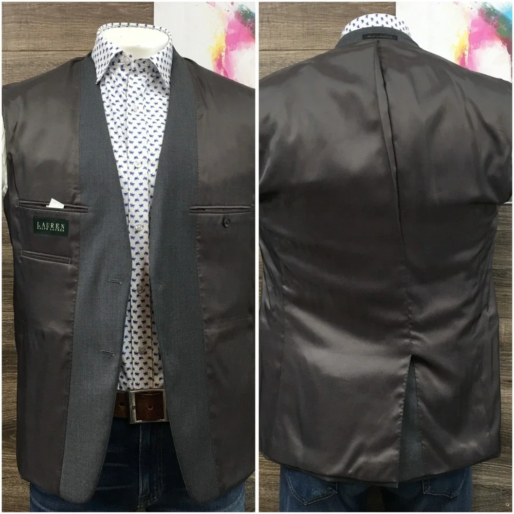RALPH‎ LAUREN Mens Wool Blazer Sport Coat Casual Jacket Size 40R Classic Suit